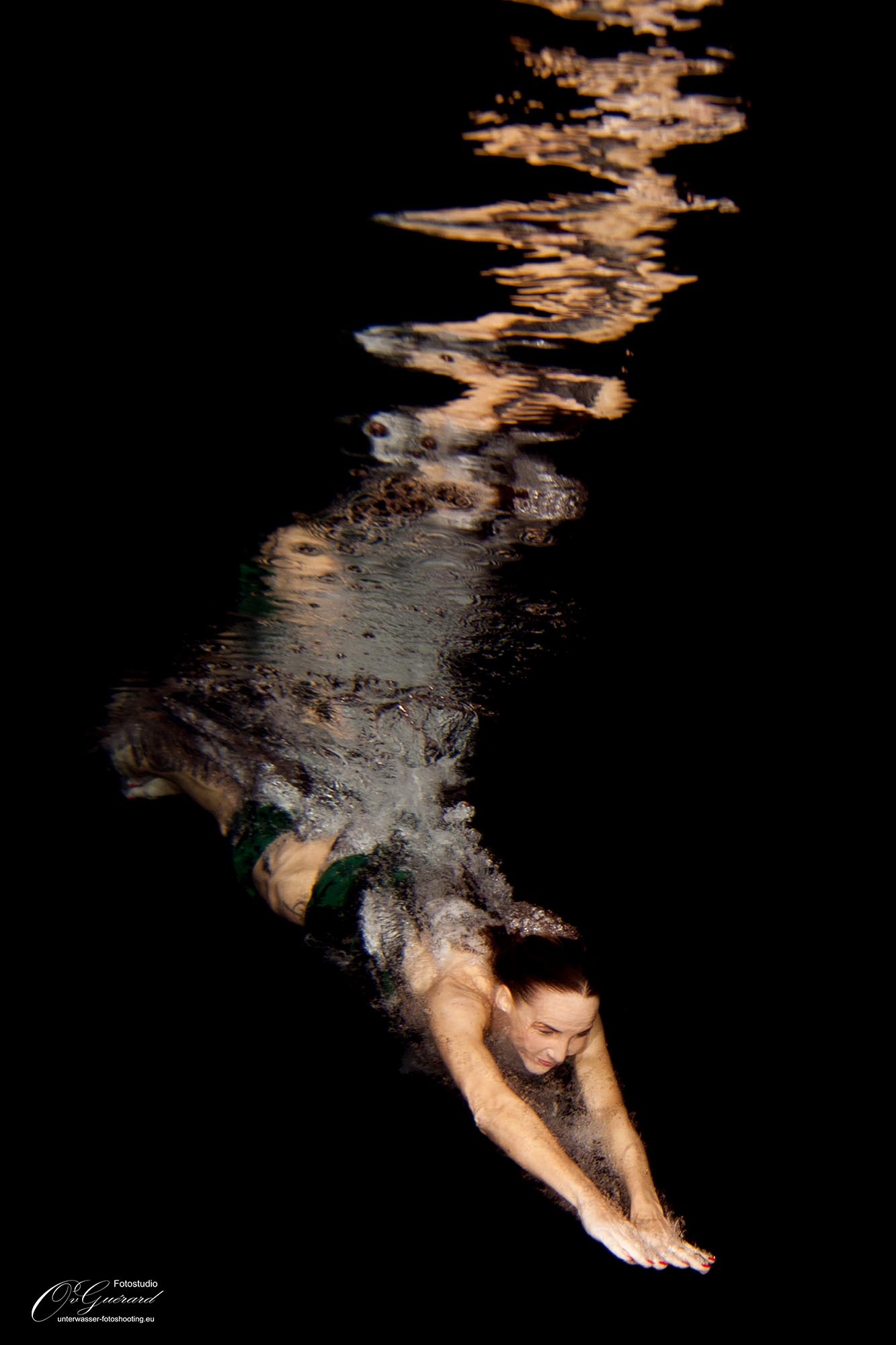 Model Unterwasser Fotoshooting
