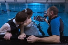 Unterwasser Hochzeitsshooting im Bayrischen Fernsehen
