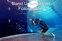Band Unterwasser Fotoshooting mit der Lys Jane Band
